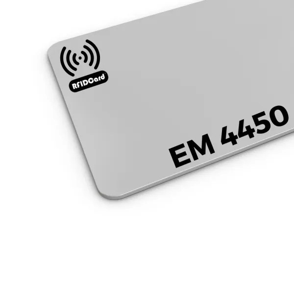 Professional LF RFID Card featuring EM4450 technology with 1kbit configurable EEPROM for secure data storage.
