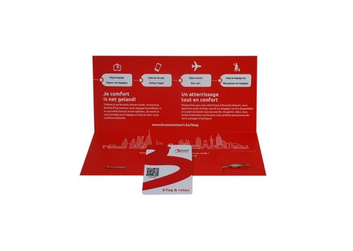 Brussel Airport uses RFID tags for luggage transportation
