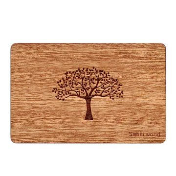 Sapele sapele wood card