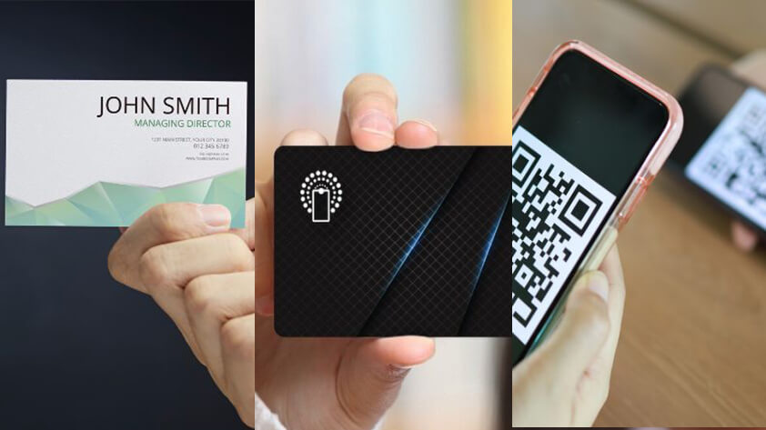 different types of business cards