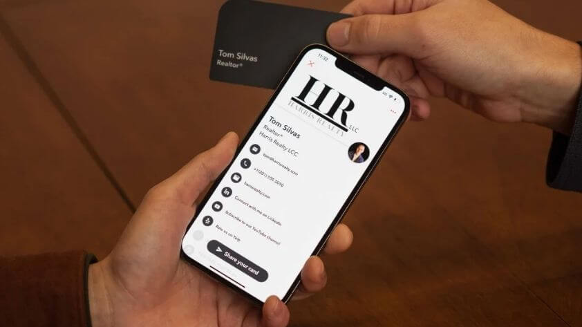 Application of NFC business cards