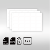NXP NTAG 424 DNA BioPoly Vinyl RFID Inlay Sheet 5 5mm layout for secure NFC applications