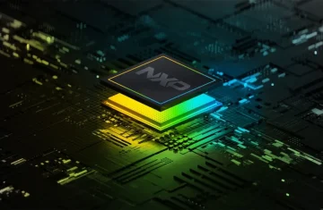 Top NXP RFID Chip Models Compared NTAG, MIFARE, ICODE NXP RFID chip illustration on a digital circuit board representing NTAG, MIFARE and ICODE technology.