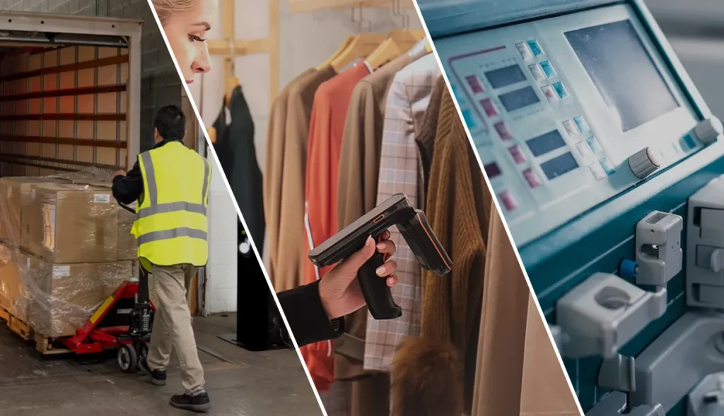 Practical applications of different RFID tag read ranges in warehouse, retail, and logistics operations