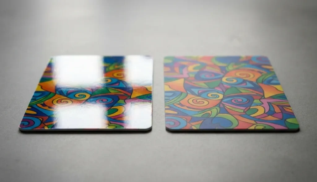 Color appears different on cards due to surface variations
