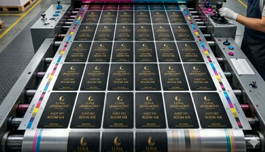 Spot color printing highlighting brand uniqueness on a premium RFID card design