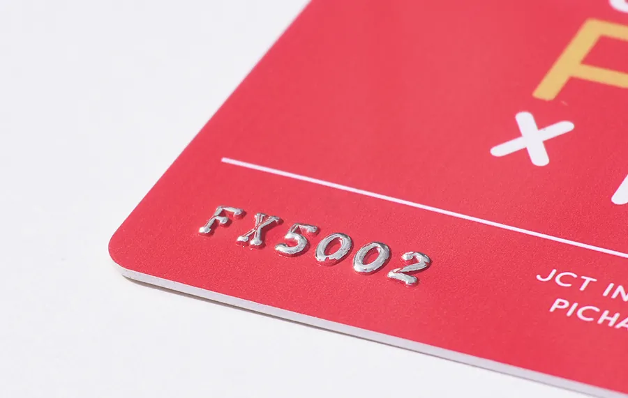Embossing Finish for RFID Cards
